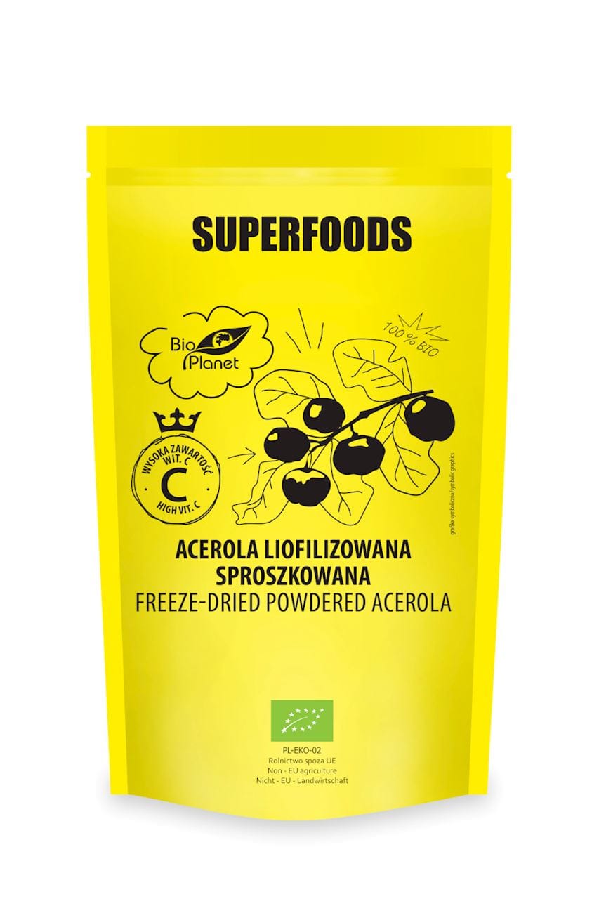 ACEROLA SPROSZKOWANA LIOFILIZOWANA BIO 100 g - BIO PLANET