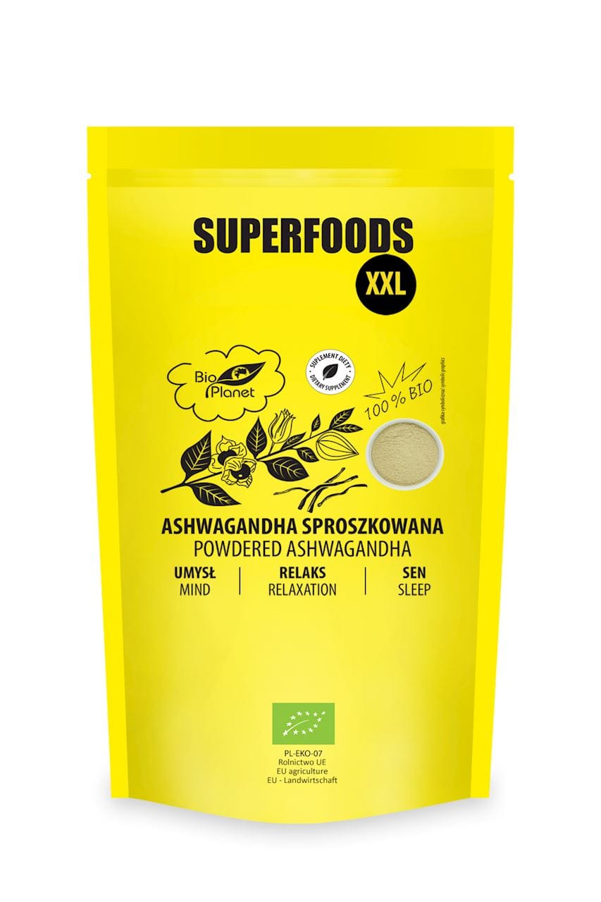 ASHWAGANDHA SPROSZKOWANA BIO 500 g - BIO PLANET