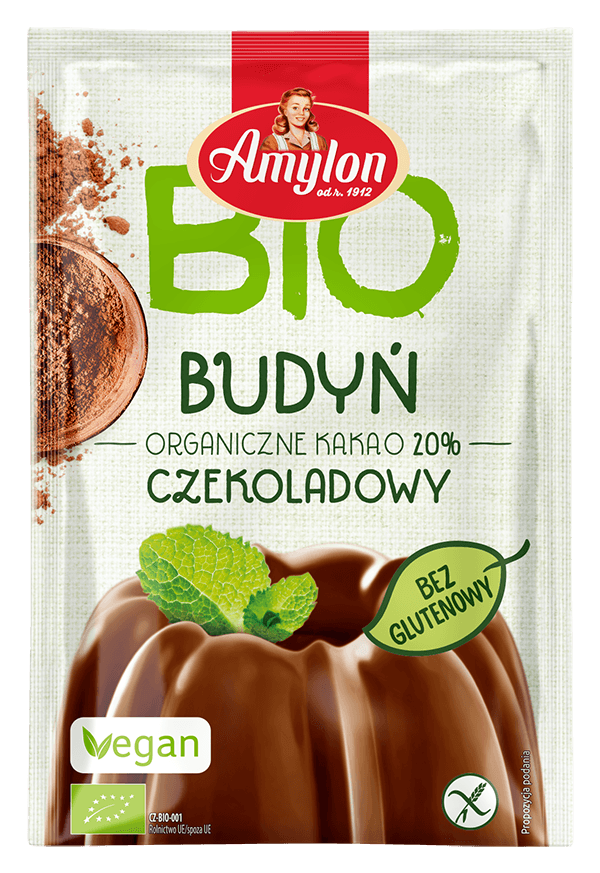 BUDYŃ O SMAKU CZEKOLADOWYM BEZGLUTENOWY BIO 40 g - AMYLON