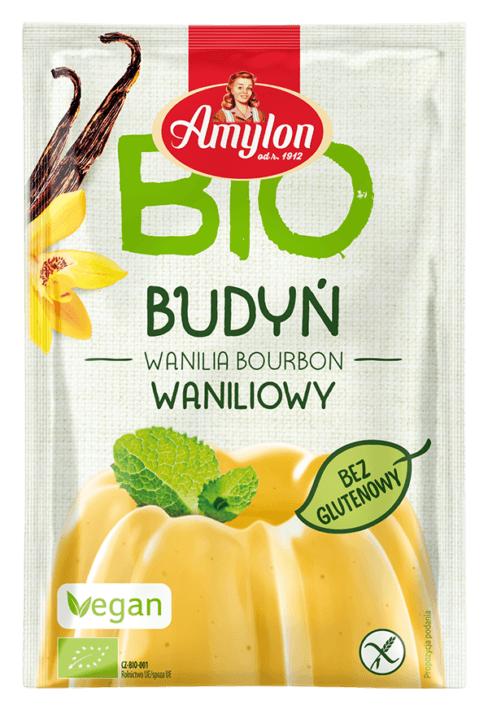 BUDYŃ WANILIOWY BEZGLUTENOWY BIO 40 g - AMYLON
