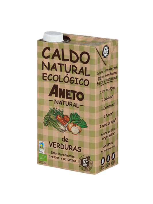 BULION WARZYWNY W PŁYNIE BEZGLUTENOWY BIO 1 L - ANETO NATURAL