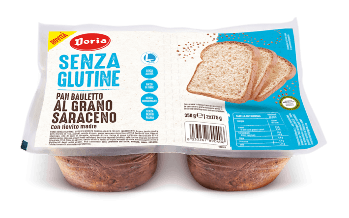 CHLEB TOSTOWY GRYCZANY KROJONY BEZGLUTENOWY (2 x 175 g) 350 g - DORIA