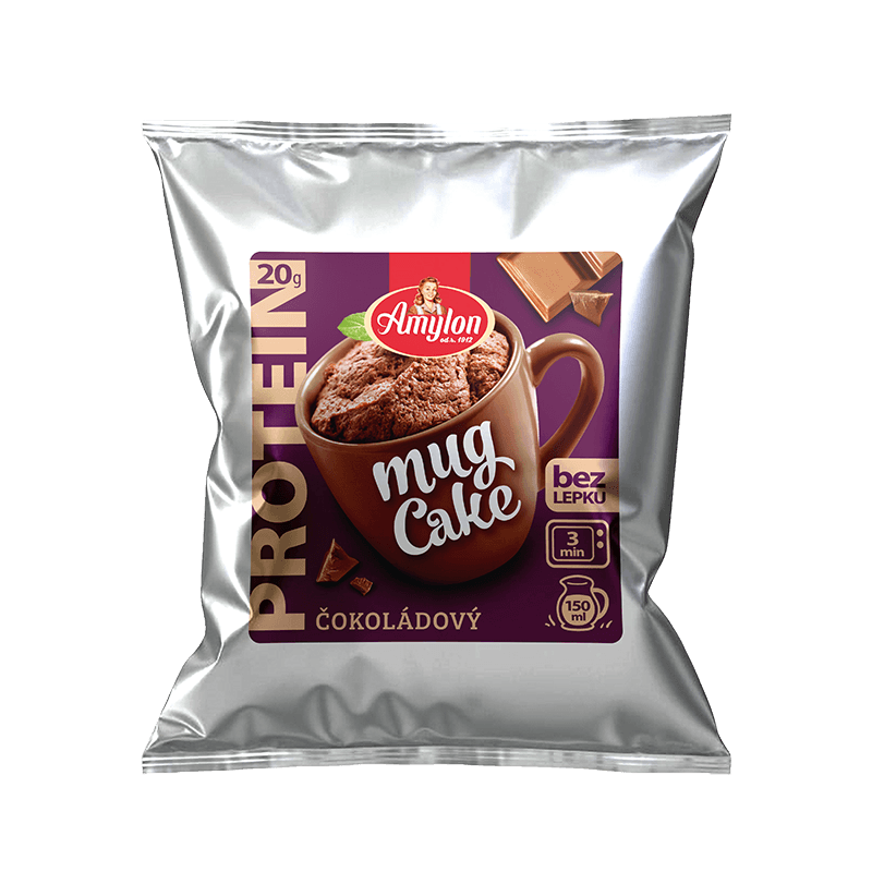CIASTO PROTEINOWE CZEKOLADOWE Z KUBECZKA BEZGLUTENOWE 60 g - AMYLON