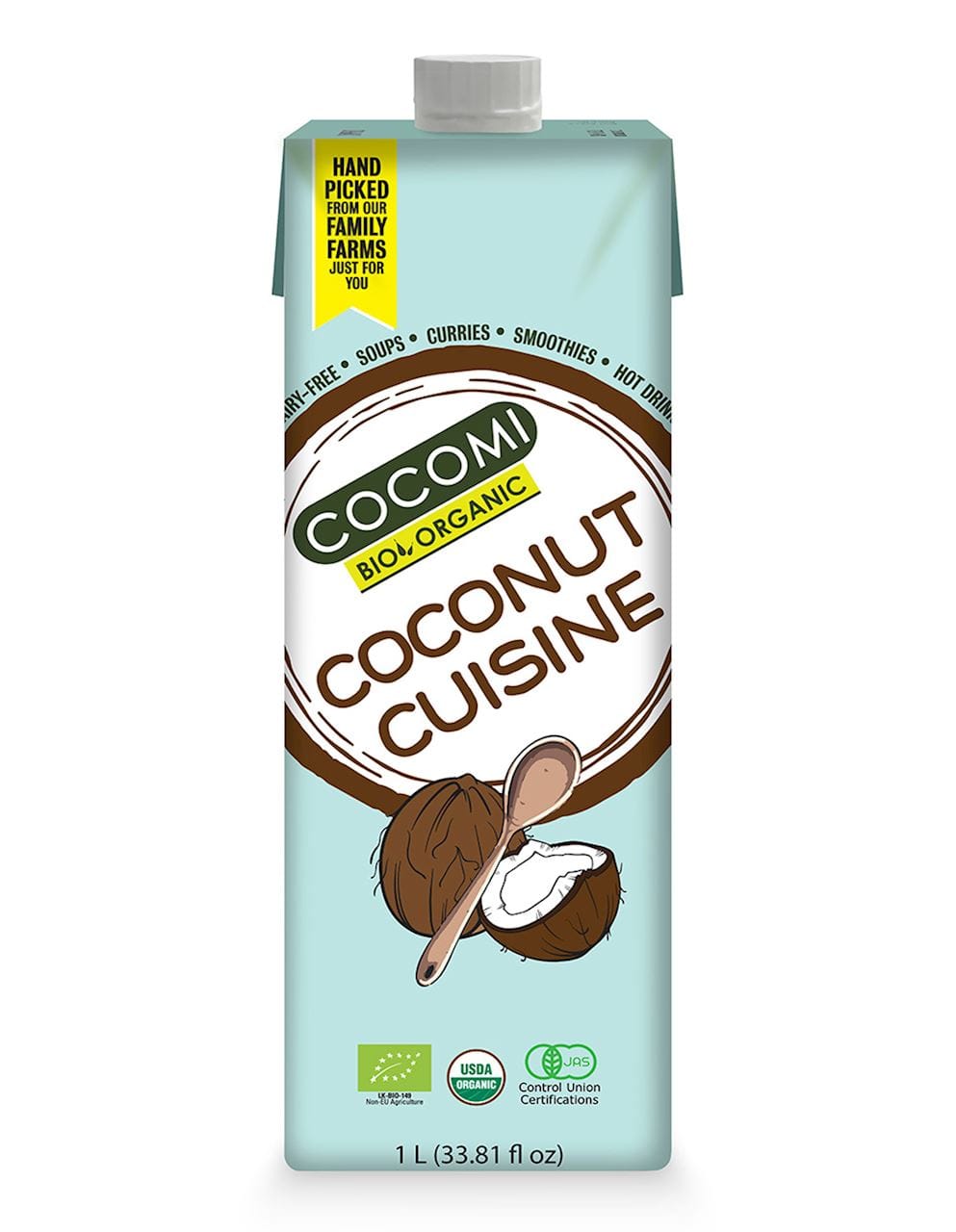 COCONUT MILK - NAP&Oacute;J KOKOSOWY (17 % TŁUSZCZU) BIO 1 L - COCOMI