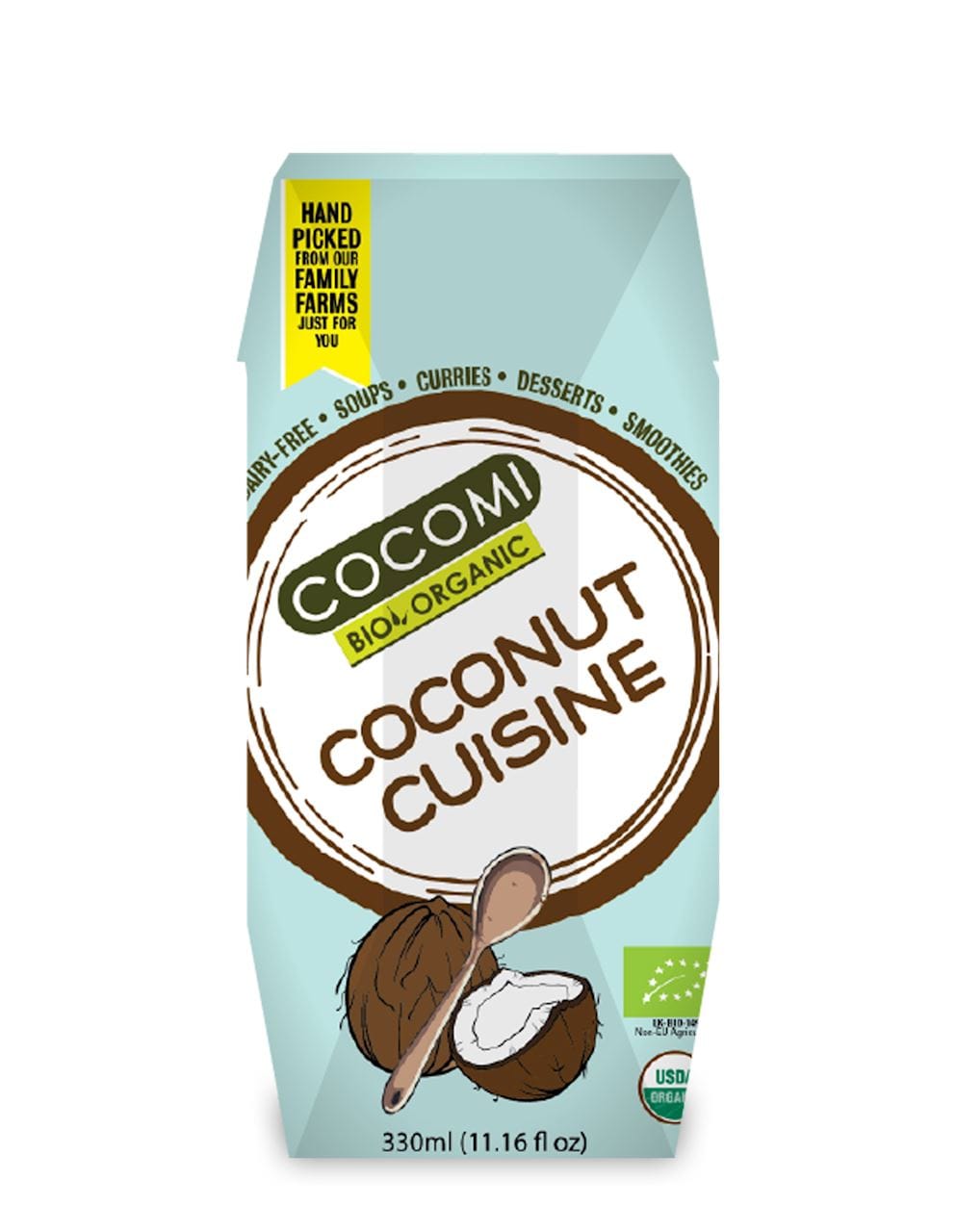 COCONUT MILK - NAP&Oacute;J KOKOSOWY BEZ GUMY GUAR (17 % TŁUSZCZU) BIO 330 ml - COCOMI
