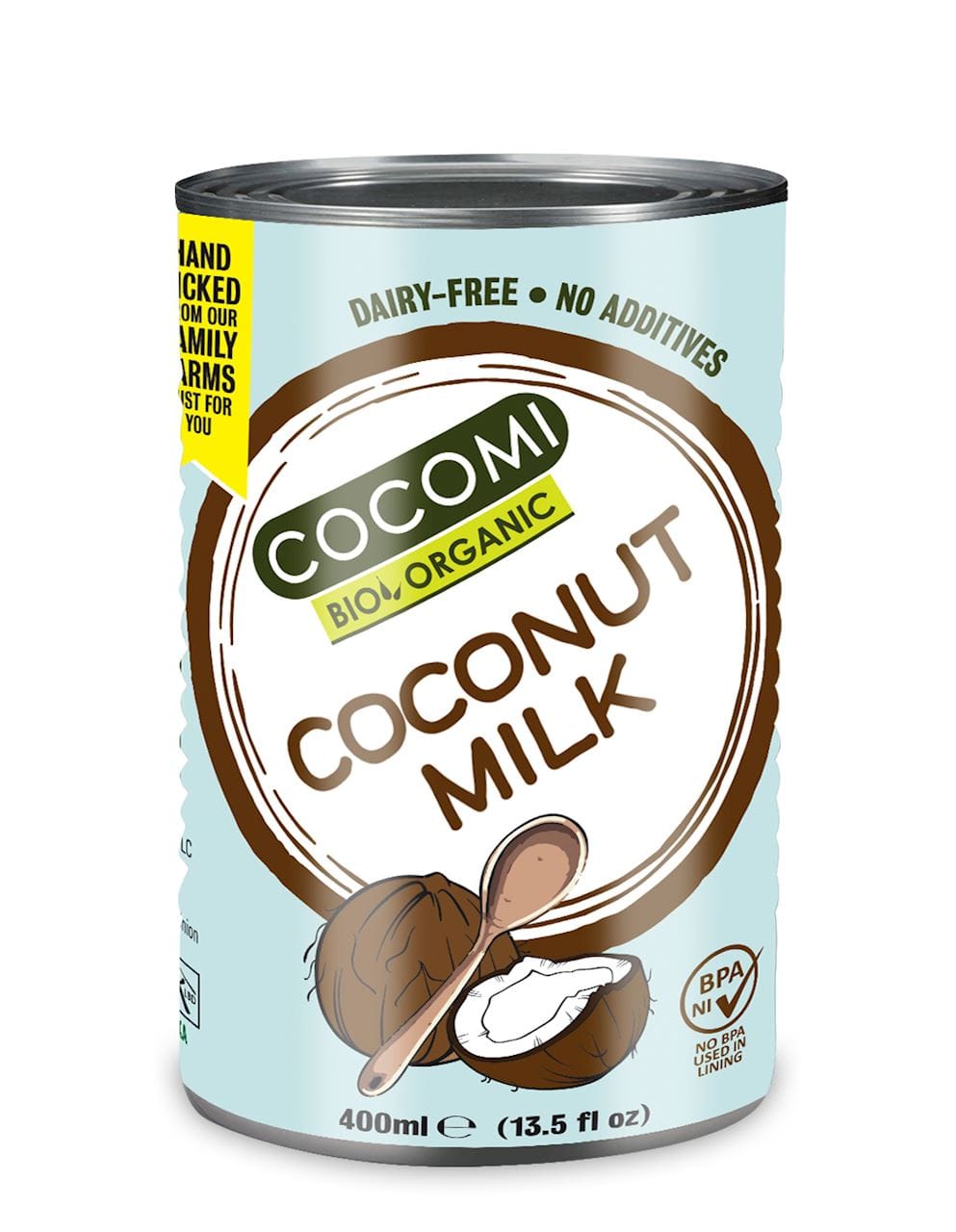 COCONUT MILK - NAP&Oacute;J KOKOSOWY BEZ GUMY GUAR (17 % TŁUSZCZU) BIO 400 ml - COCOMI
