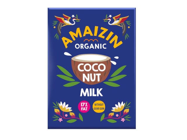 COCONUT MILK - NAP&Oacute;J KOKOSOWY BEZ GUMY GUAR (17 % TŁUSZCZU) BIO 500 ml - AMAIZIN