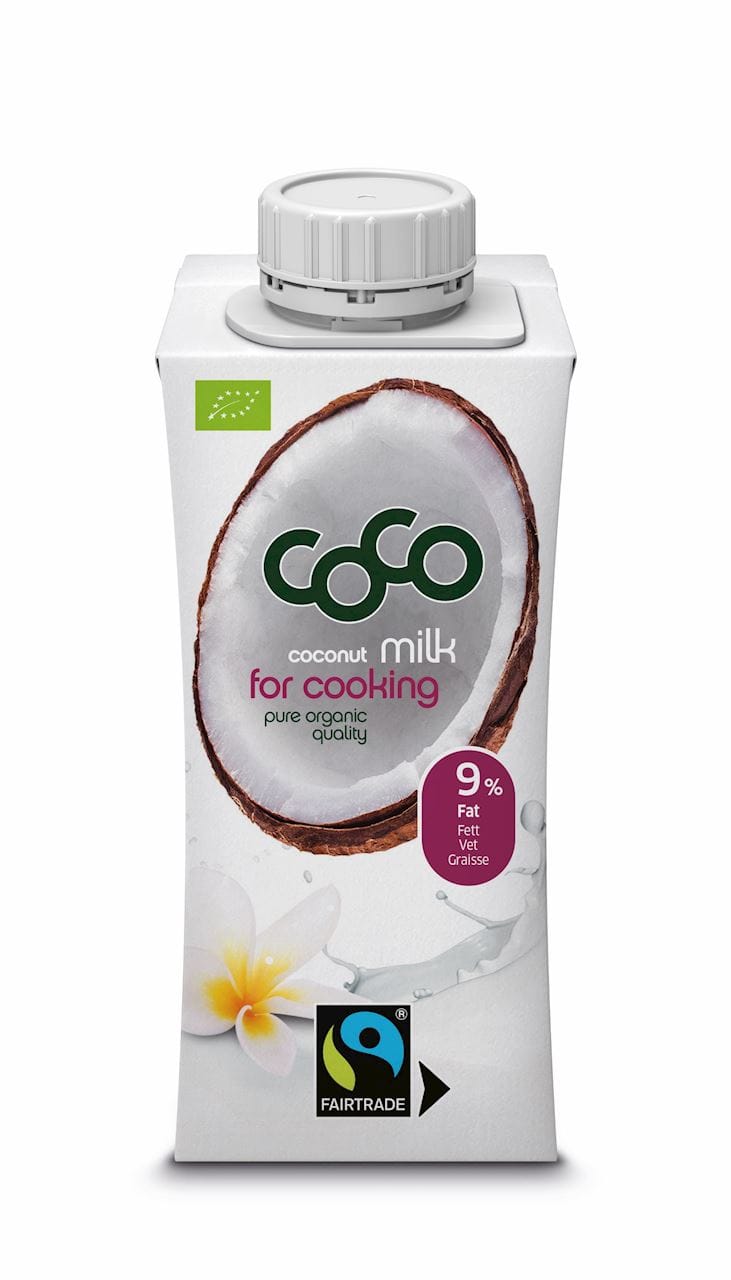 COCONUT MILK - NAP&Oacute;J KOKOSOWY DO GOTOWANIA BEZ DODATKU CUKR&Oacute;W FAIR TRADE BIO 200 ml - COCO (DR MARTINS)