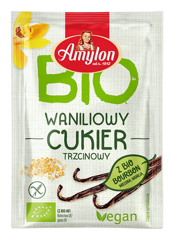 CUKIER Z WANILIĄ BOURBON BIO 20 g - AMYLON