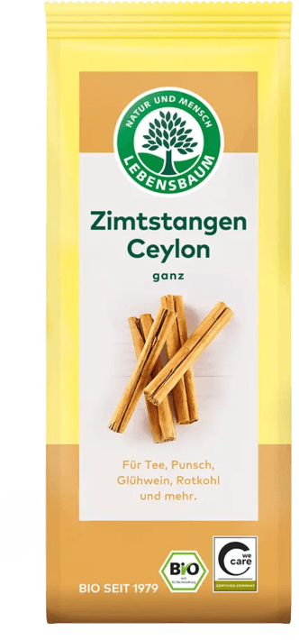 CYNAMON CEJLOŃSKI LASKA BIO (6 szt.) - LEBENSBAUM