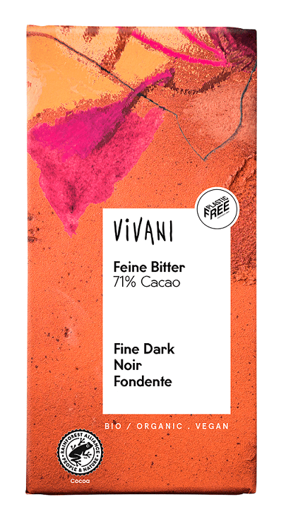 CZEKOLADA GORZKA 71 % BIO 100 g - VIVANI