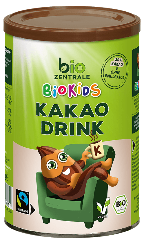 CZEKOLADA W PROSZKU DLA DZIECI FAIR TRADE BIO 300 g - BIO ZENTRALE (BIOKIDS)