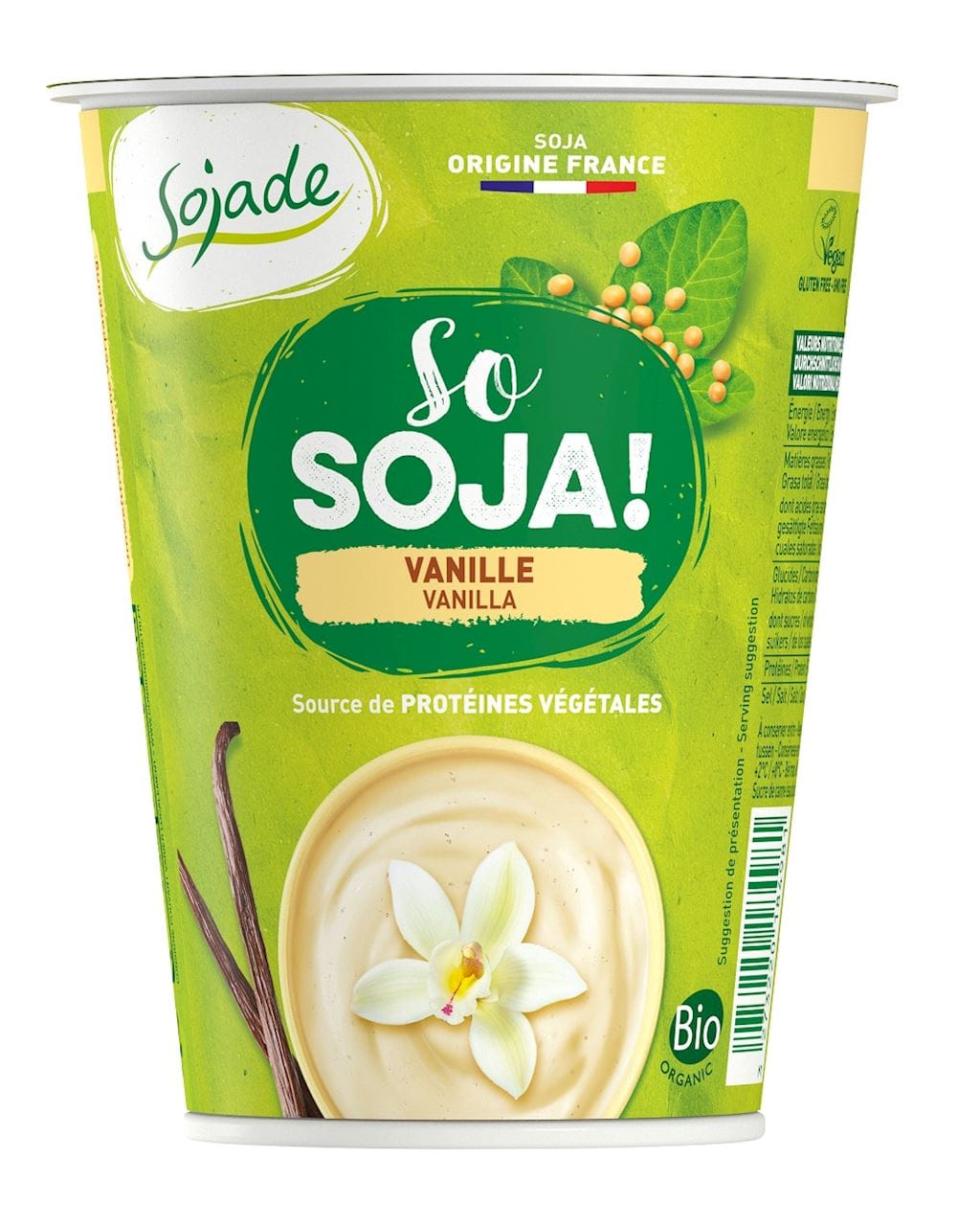 DESER SOJOWY WANILIOWY BEZGLUTENOWY BIO 400 g - SOJADE