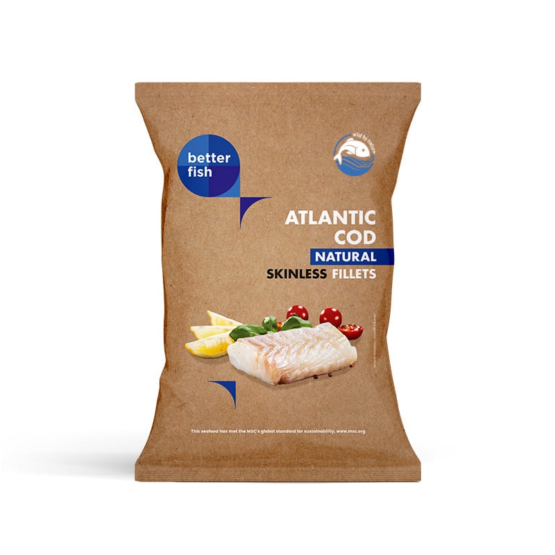 DORSZ ATLANTYCKI FILET BEZ SK&Oacute;RY MROŻONY 475 g - BETTER FISH
