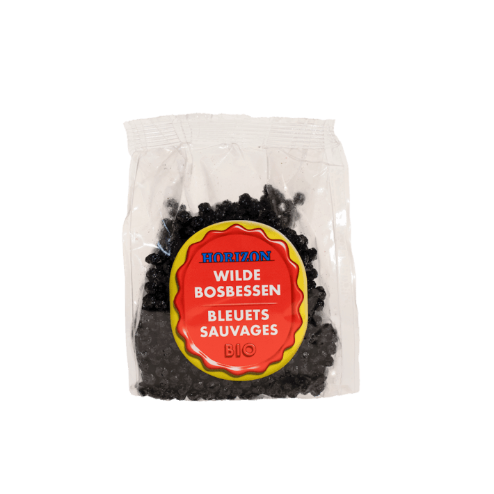 DZIKIE JAGODY SŁODZONE SOKIEM JABŁKOWYM BEZGLUTENOWE BIO 200 g - HORIZON