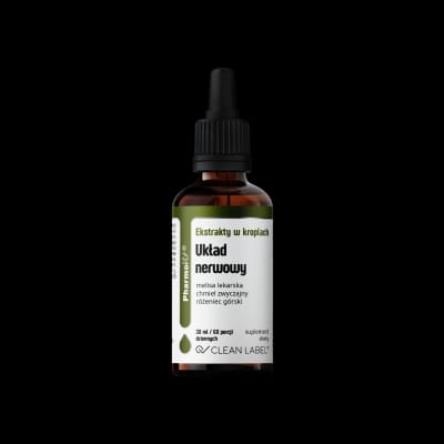 EKSTRAKTY W KROPLACH NA UKŁAD NERWOWY BEZGLUTENOWE 30 ml - PHARMOVIT (CLEAN LABEL)