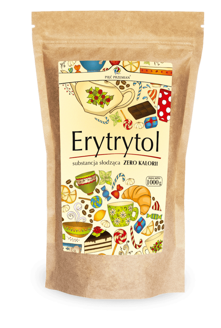 ERYTRYTOL 1 kg (TOREBKA PAPIEROWA) - PIĘĆ PRZEMIAN