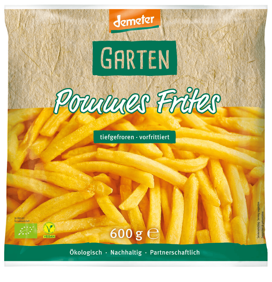 FRYTKI MROŻONE BEZGLUTENOWE DEMETER BIO 600 g - GARTEN