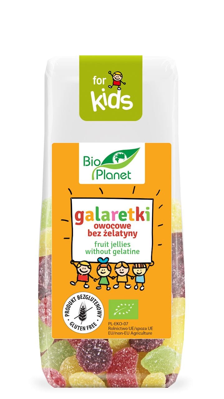GALARETKI OWOCOWE BEZ ŻELATYNY BEZGLUTENOWE BIO 100 g - BIO PLANET