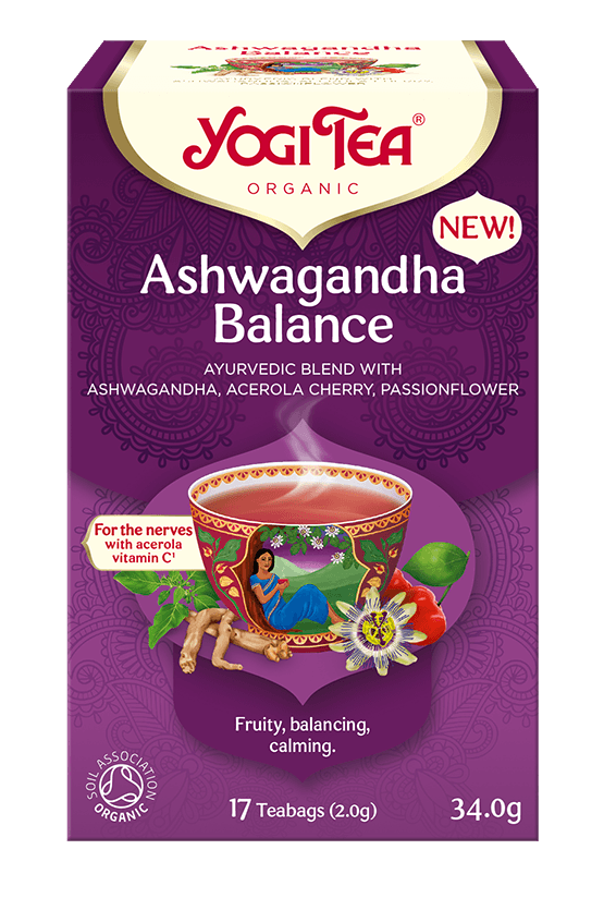 HERBATKA AJURWEDYJSKA R&Oacute;WNOWAGA Z ASHWAGANDHĄ (ASHWAGANDHA BALANCE) BIO (17 x 2 g) 34 g - YOGI TEA