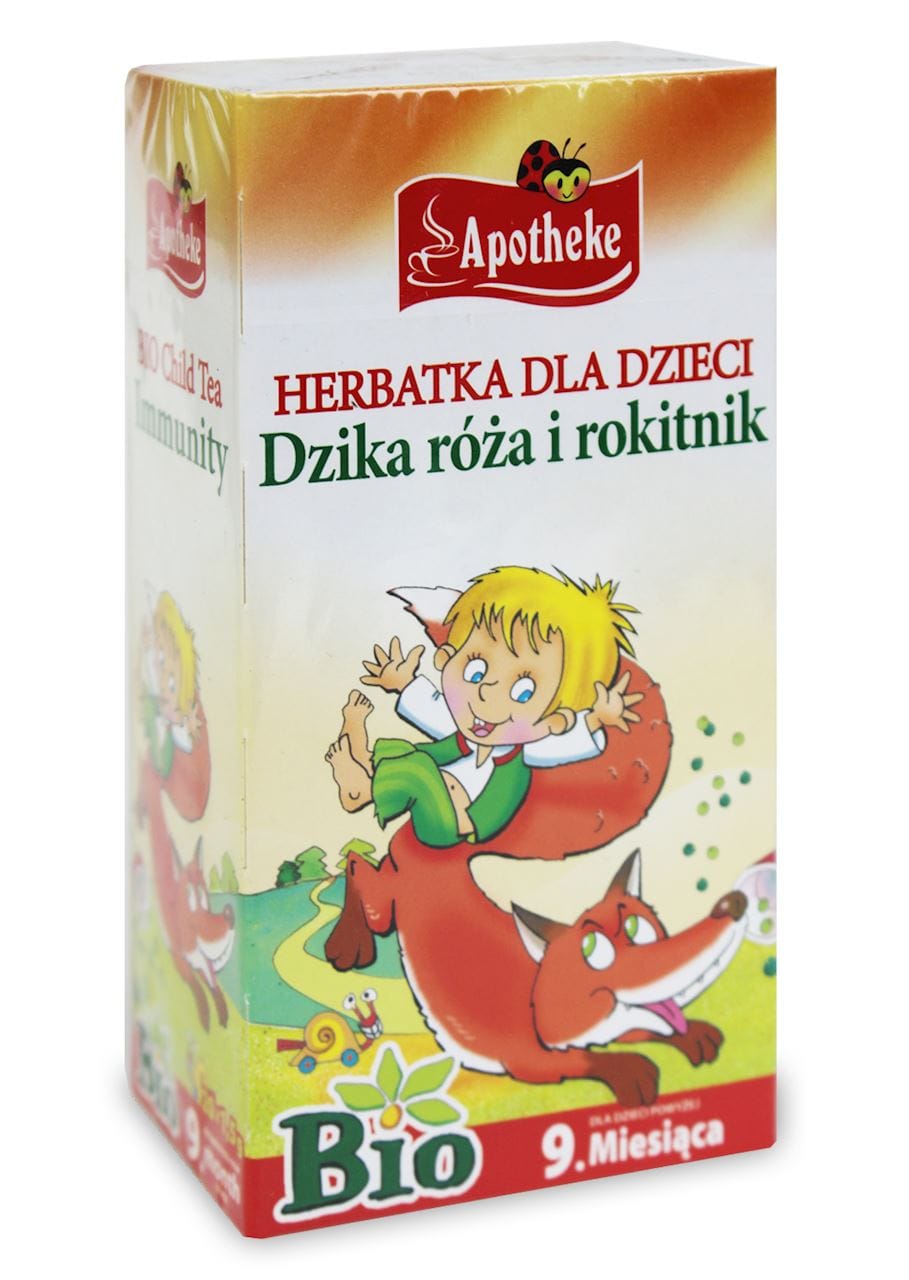 HERBATKA DLA DZIECI - DZIKA R&Oacute;ŻA I ROKITNIK PO 9 MIESIĄCU BIO (20 x 1