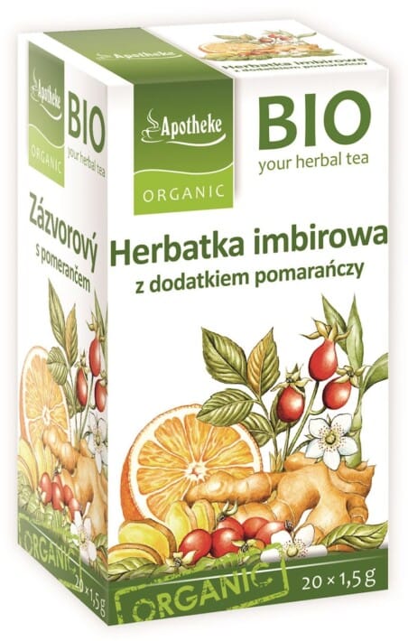 HERBATKA IMBIR - POMARAŃCZA BIO (20 x 1