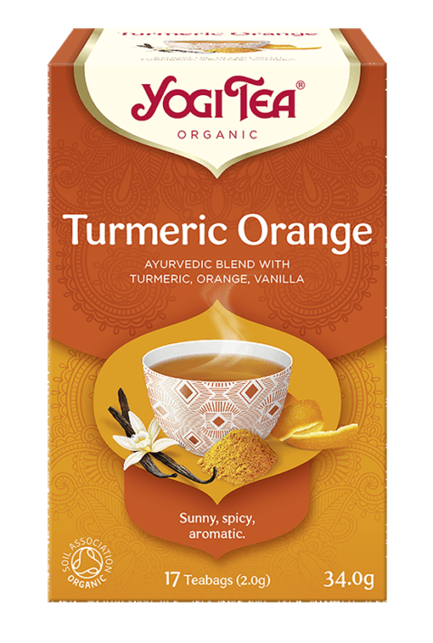 HERBATKA KURKUMA POMARAŃCZA (TURMERIC ORANGE) BIO (17 x 2 g) 34 g - YOGI TEA