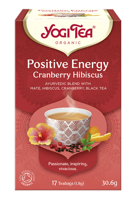 HERBATKA POZYTYWNA ENERGIA ŻURAWINA - HIBISKUS (POSITIVE ENERGY CRANBERRY HIBISCUS) BIO (17 x 1
