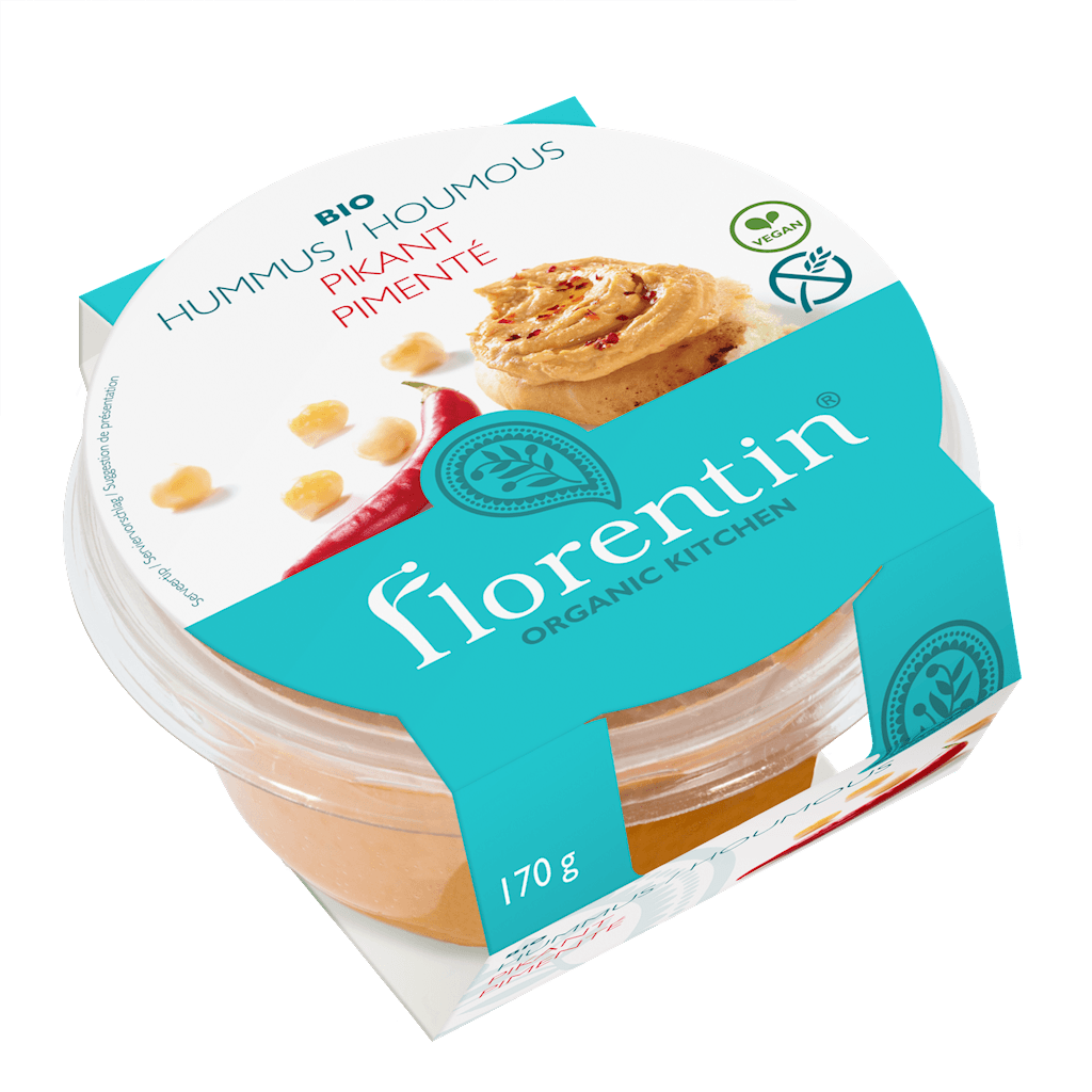 HUMMUS PIKANTNY BEZGLUTENOWY BIO 170 g - FLORENTIN