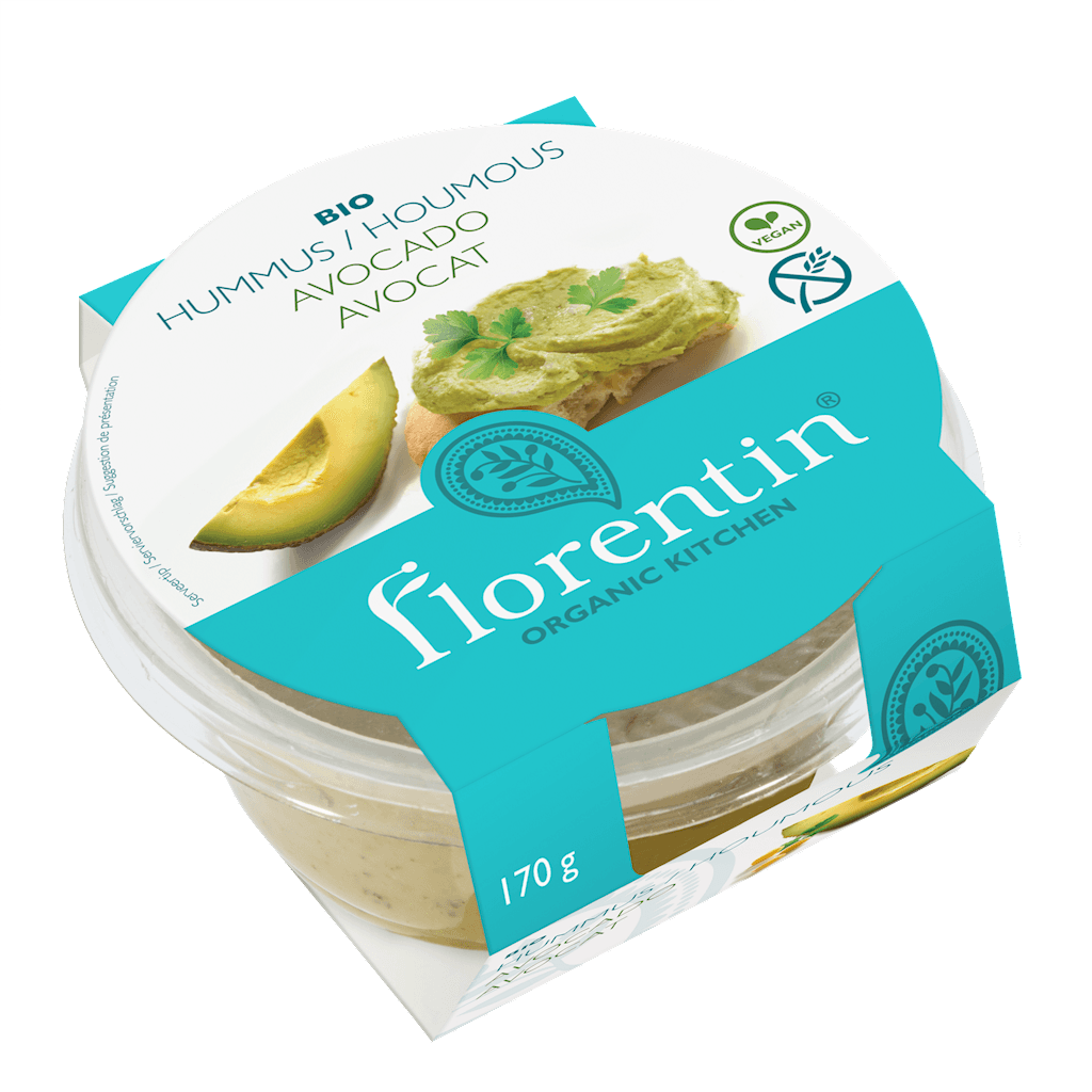 HUMMUS Z AWOKADO BEZGLUTENOWY BIO 170 g - FLORENTIN