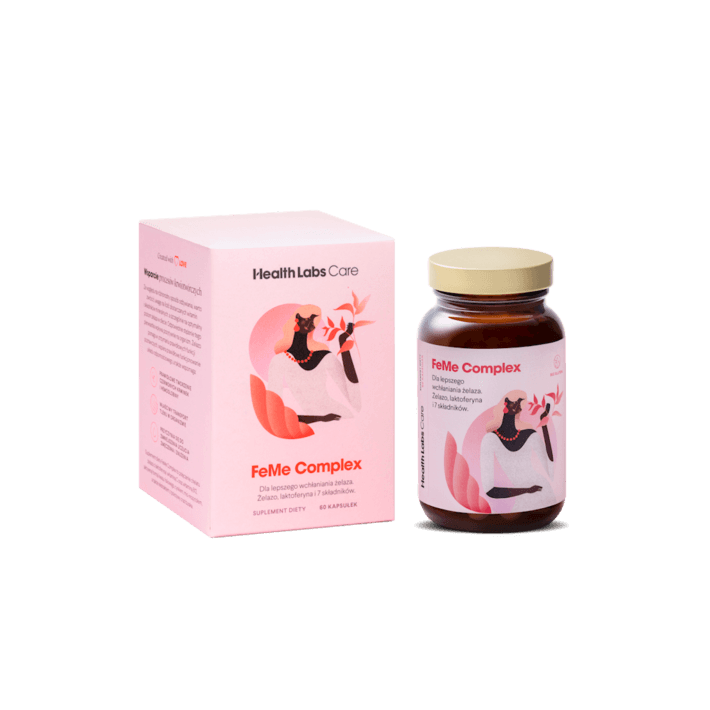 KAPSUŁKI NA WSPARCIE WCHŁANIANIA ŻELAZA (FE ME COMPLEX) 60 szt. - HEALTH LABS CARE