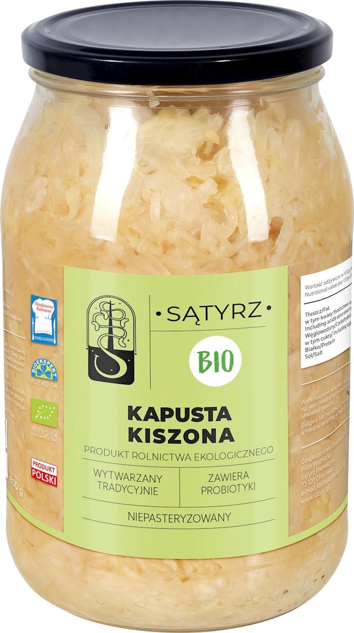 KAPUSTA KISZONA BIO 800 g - SĄTYRZ