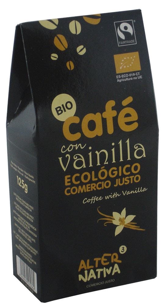 KAWA MIELONA ARABICA/ROBUSTA Z WANILIĄ FAIR TRADE BIO 125 g - ALTERNATIVA