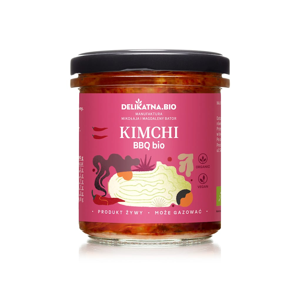 KIMCHI BBQ BIO 300 g - DELIKATNA (ZAKWASOWNIA)
