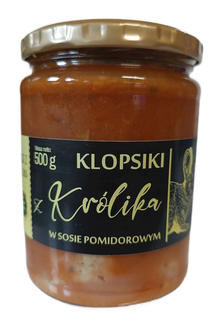 KLOPSIKI Z KR&Oacute;LIKA W SOSIE POMIDOROWYM 500 g - AMCIU