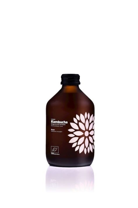 KOMBUCHA RÓŻANA BEZGLUTENOWA BIO 330 ml - VIGO