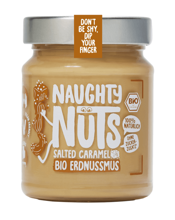 KREM ORZECHOWY SŁONY KARMEL BIO 250 g - NAUGHTY NUTS