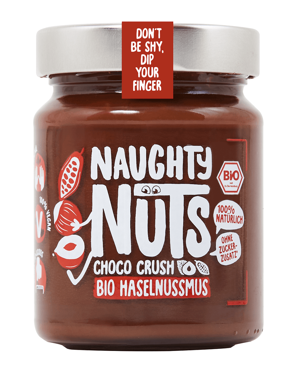 KREM Z ORZECH&Oacute;W LASKOWYCH Z DAKTYLAMI I KAKAO BIO 250 g - NAUGHTY NUTS