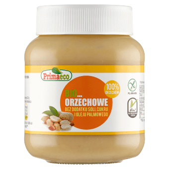 KREM Z PRAŻONYCH ORZESZK&Oacute;W ZIEMNYCH BEZGLUTENOWY BIO 360 g - PRIMAVIKA (PRIMAECO)