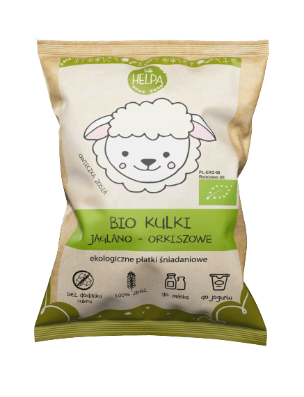 KULKI JAGLANO - ORKISZOWE BEZ DODATKU CUKR&Oacute;W BIO 160 g - HELPA