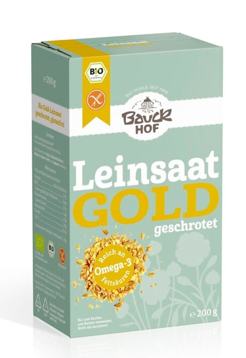 LEN ZŁOTY MIELONY BEZGLUTENOWY BIO 200 g - BAUCK HOF