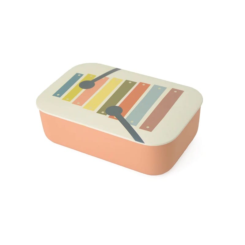 LUNCHBOX Z TWORZYWA PLA Z PRZEGR&Oacute;DKĄ DLA DZIECI MUZYKA 800 ml - CHIC MIC