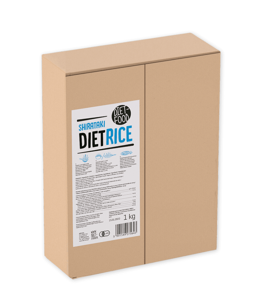 MAKARON (KONJAC) SHIRATAKI RICE 1 kg - DIET-FOOD