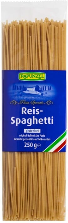 MAKARON (RYŻOWY RAZOWY) SPAGHETTI BEZGLUTENOWY BIO 250 g - RAPUNZEL