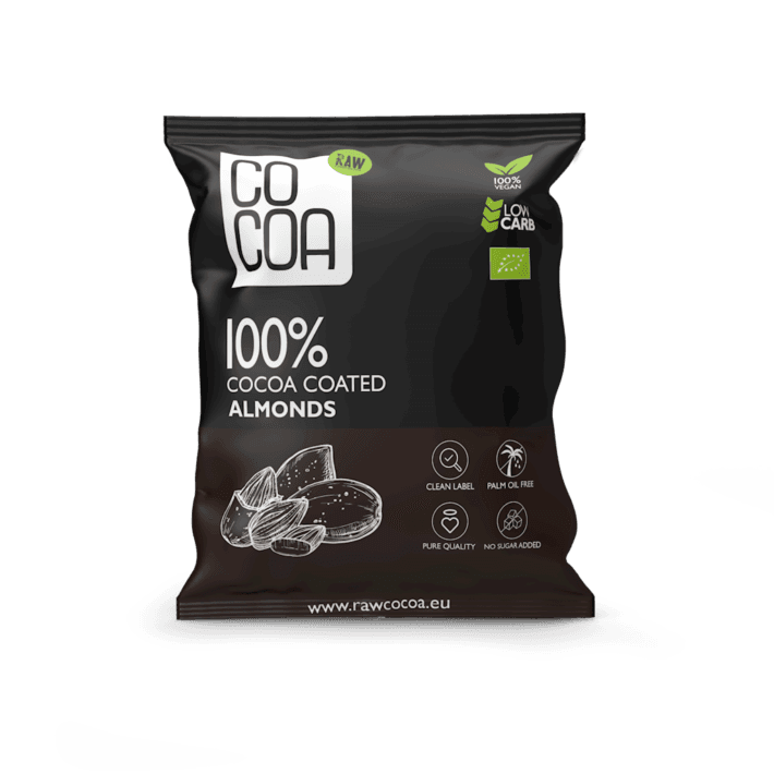 MIGDAŁY W KAKAO BEZ DODATKU CUKRU BIO 70 g - COCOA