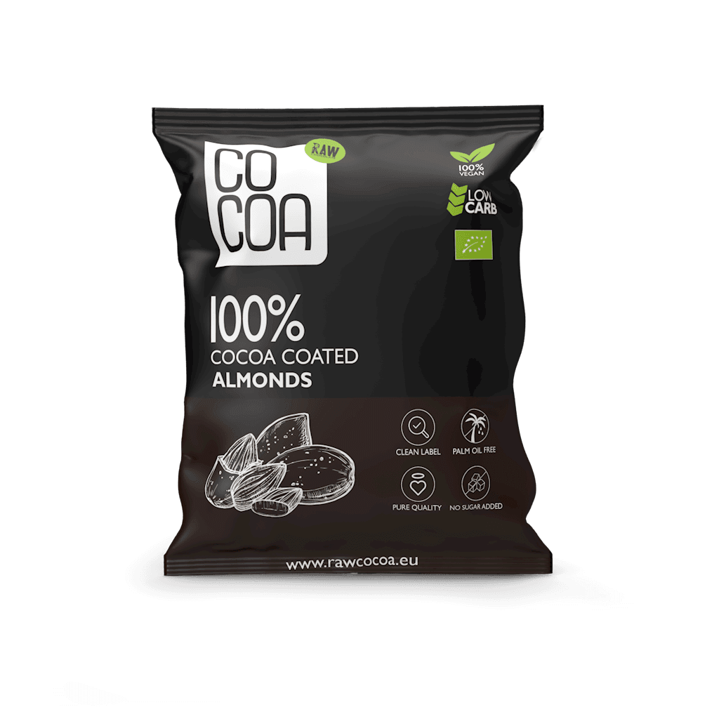 MIGDAŁY W KAKAO BEZ DODATKU CUKRU BIO 70 g - COCOA