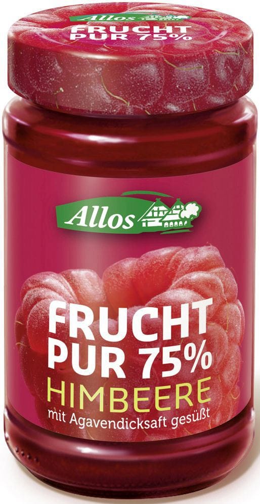 MUS MALINOWY (75 % OWOC&Oacute;W) BIO 250 g - ALLOS