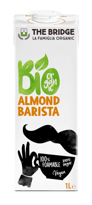 NAPÓJ MIGDAŁOWY BARISTA BEZ DODATKU CUKRÓW BEZGLUTENOWY BIO 1 L - THE BRIDGE