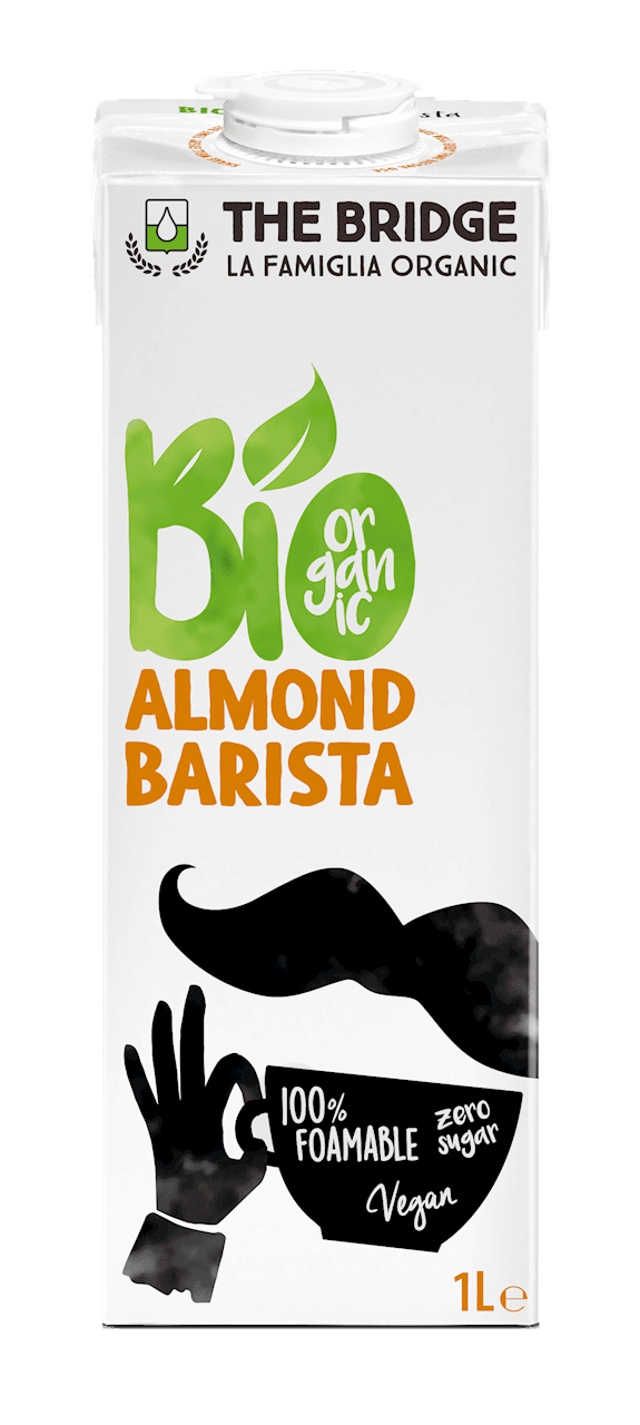 NAP&Oacute;J MIGDAŁOWY BARISTA BEZ DODATKU CUKR&Oacute;W BEZGLUTENOWY BIO 1 L - THE BRIDGE