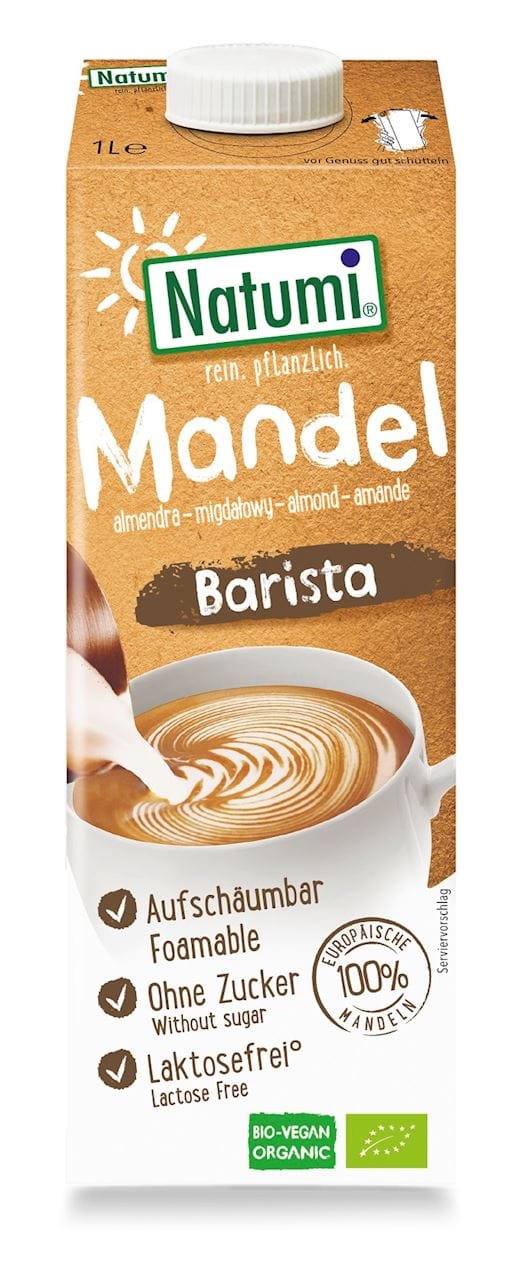 NAP&Oacute;J MIGDAŁOWY BARISTA NIE ZAWIERA CUKR&Oacute;W BIO 1 L - NATUMI